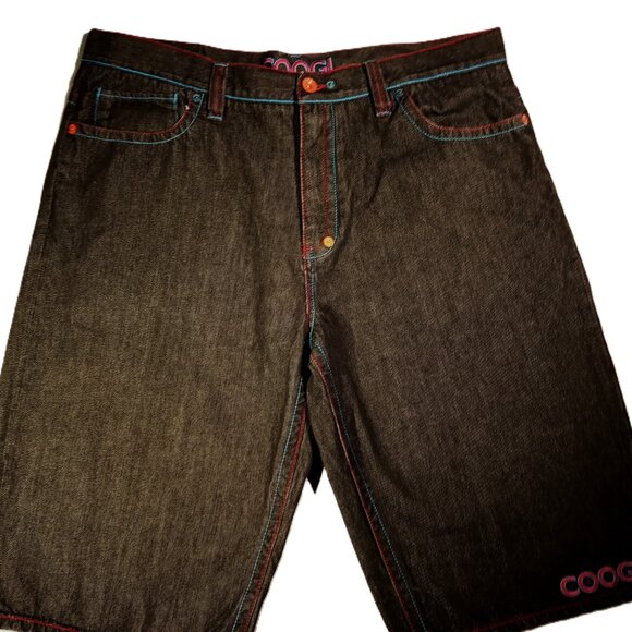 COOGI Shorts Men's 42  Monsters & Dragons  Embroidered  Y2K  Baggy  Hip Hop EXC - Picture 5 of 12